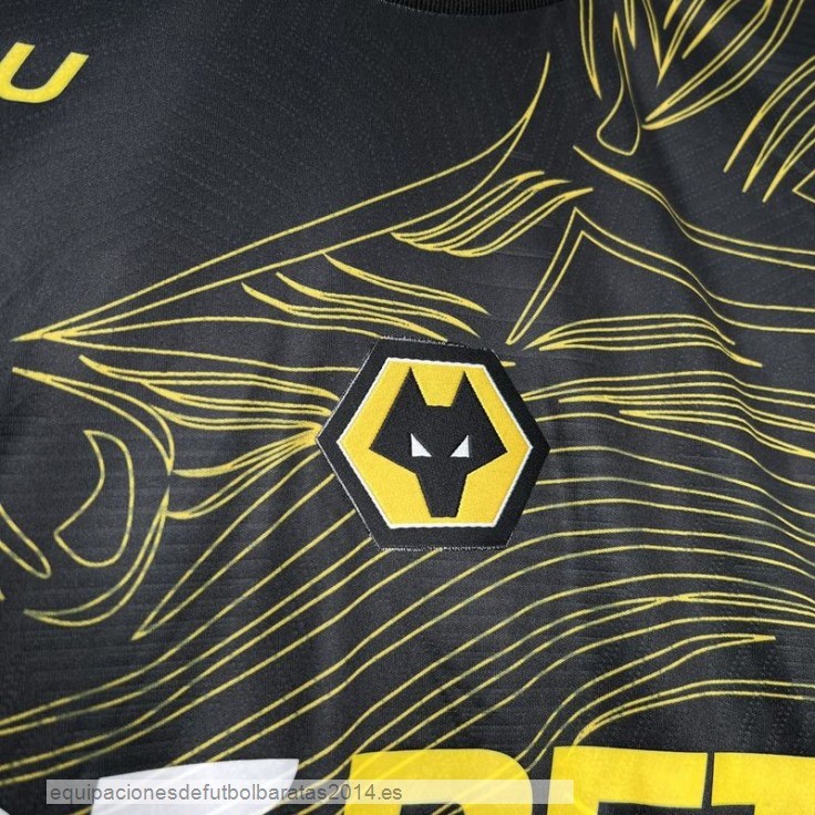 Nuevo Tailandia 2ª Camiseta Wolves 24/25 Negro Baratas